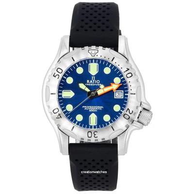 FreeDiver Профессиональный сапфировый синий Sunray Циферблат Автоматический RTF019 500M Мужские часы