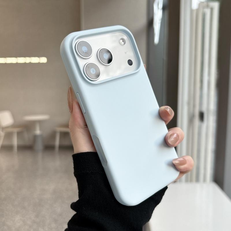Genuine Camera Control Button Liquid Silicone phone case for For Iphone 17 16 Pro Max Air Titanium Gray shockproof soft back cover