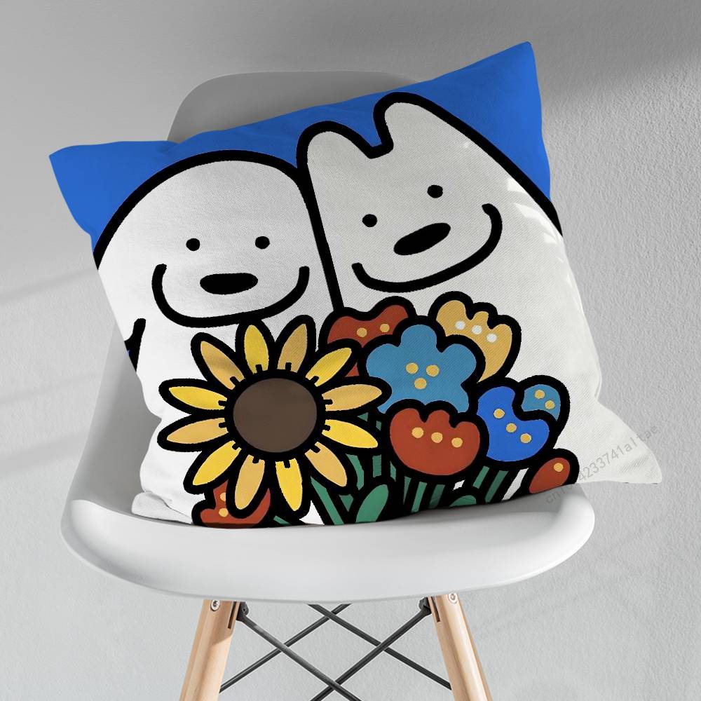 Cute MMatsui Art Pillowcase for Sofa Room Office Decor Printing Merchandise AllMatch Cushion Cover
