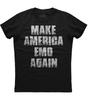 Сделай Америку СНОВА EMO Патриотичная Стильная Унисекс Черная Футболка