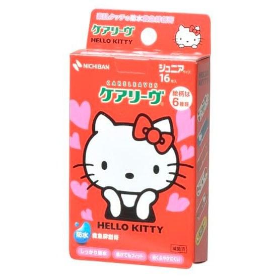 Nichiban Гигиенический пластырь Careleave Персонаж Hello Kitty Детский Малый Размер 21мм58мм CLB16KT Водонепроницаемый Дети Маленький