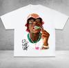 Футболка с графическим принтом Lil Uzi Vert, футболка с большим лицом, полный размер S-5XL, унисекс