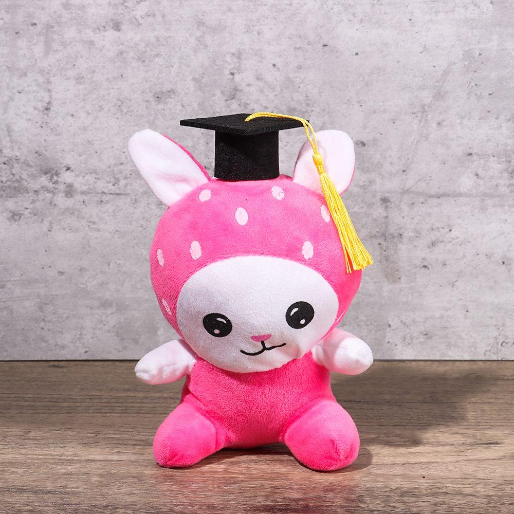 6Pcs Wine Bottle Decoration Tassels Bachelor Cap Doctoral Cap Top Hat Mini Graduation Hat