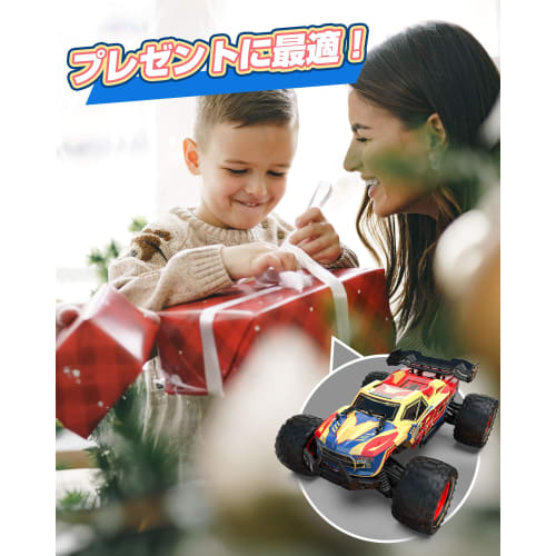 DEERC RC Off-Road Remote Control Car for Adults, High Speed ??48km/h, Brushless Motor, 4-Wheel Drive, 1:14 Scale, Anti-Vibration, Shockproof, 2 Batter