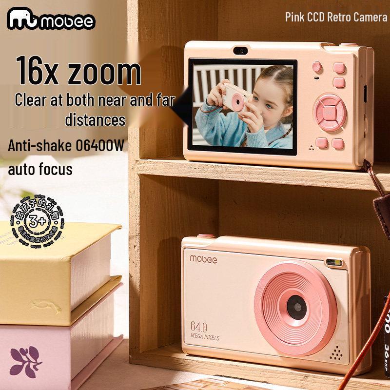 Mobee Retro CCD Цифровая HD-камера для детей – Идеальный игрушечный подарок для мальчиков и девочек.