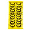 Hot Sale 14 Packs Fluffy Messy Strips False Eyelashes Curled Thick Eyelashes