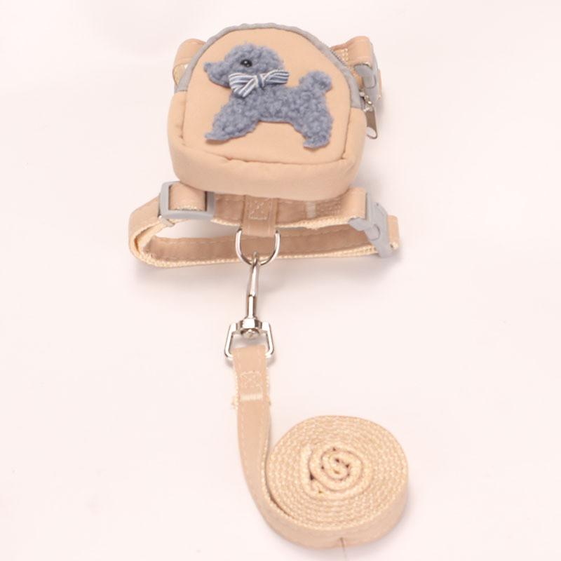 Pet Backpack Leash For Small Dogs And Cats With Non Extendable Design For Daily Walks