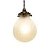Interform LT-9825CF Marvel Pendant Light (Bulb not included, sold separately) in Crack Frost Glass with Drop Pattern