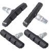 2/4 шт. Черные резиновые колодки V-brake для горных велосипедов, бесшумные тормозные накладки с винтовым креплением, 2,76 дюйма, сменные тормозные колодки