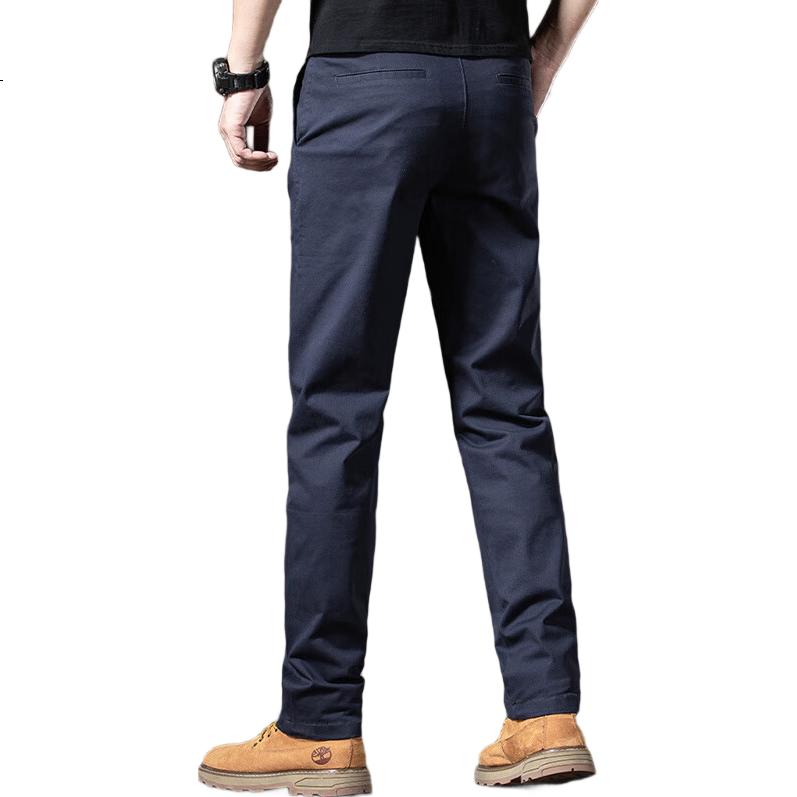 ROMON Casual Pants for Men, Autumn And Winter Business Trousers, Fashionable Straight-Leg Pants, Loose-Fitting Versatile Men's Trousers
