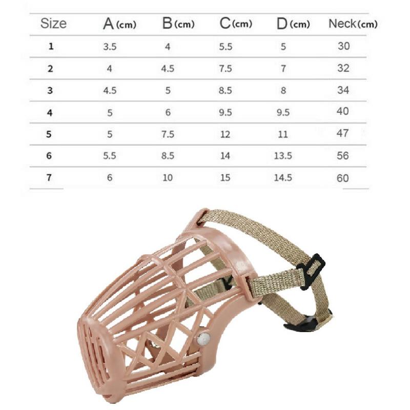 Дышащая крышка для рта для домашних собак, регулируемая корзина для намордника, защита от укусов и лая