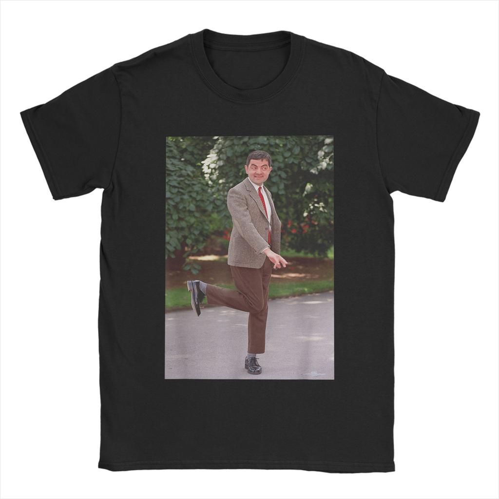 Humor Rowan Atkinson Not The Nine O Clock News Mr Bean Actor T-Shirts Men Round Neck Cotton T Shirt Short Sleeve Tee Shirt Tops