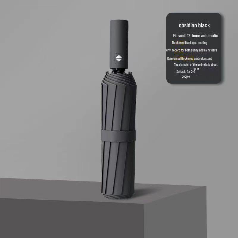 Корейский автоматический складной зонт двойного назначения для студенток — защита от солнца и дождя, устойчивость к УФ-излучению, большой размер.