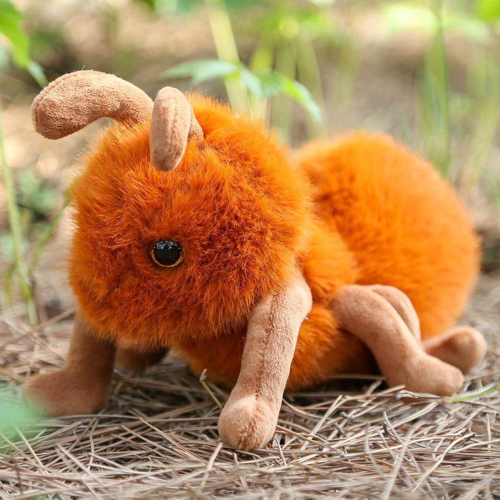 27cm Cartoon Ant Plush Toy Insect Animal Doll Soft Stuffed Ant Toys Kids Toys Claw Machine Doll for Party Gift