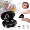 Mini Hearing Amplifier Aid Rechargeable Digital Personal Sound Amplifier For Seniors Hearing Lose with Charging Box 1 Pair