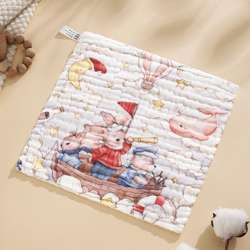 7A Антибактериальная детская салфетка из чистого хлопка - Шестислойная марля, Класс A, Полотенце для новорожденных и детей