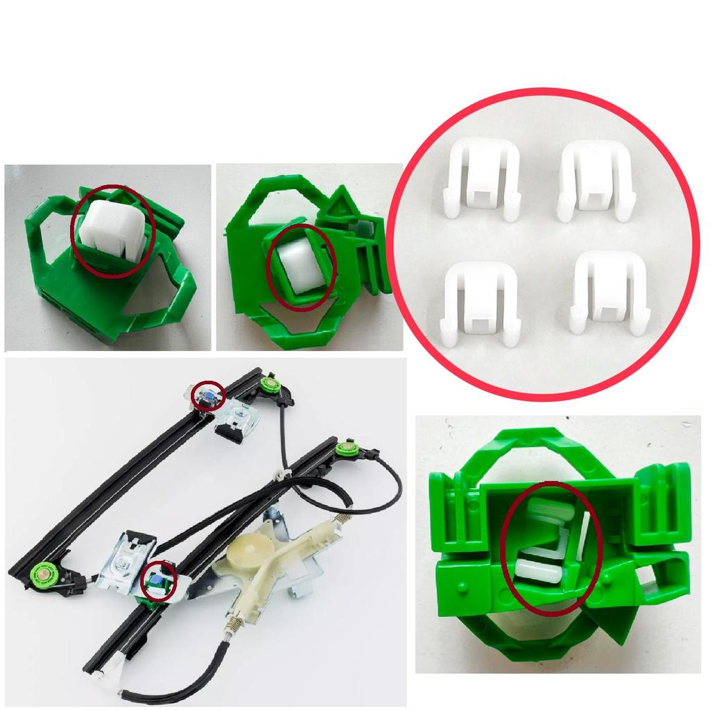 EWR5315 Window Regulator Guide Bracket Fixer Clips for VW Polo Classic 6V2 Caddy MK2 Cordoba Vario Ibiza Inca 6K Octavia 1U Pre-