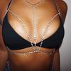 Gothic Sexy Bikini Bra Body Chain Necklace