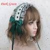 Women Lolita Headband Headdress Lace Ribbon Bowknot Japanese Sweet Cute Cosplay