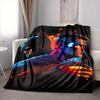 1pc Superhero Batman Flannel Throw Blanket Lightweight Soft Warm All Season Blanket for Sofa, Bed, Travel,L1028059