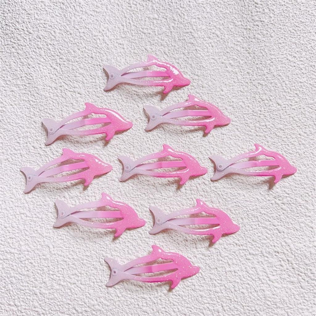 1 пара боковых заколок для волос, головной убор в виде дельфина для повседневного ношения, заколки для волос, аксессуар для волос в виде шпильки