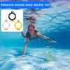Набор колец для ныряния с пингвинами – Игрушки для тренировки задержки дыхания для детской практики плавания и игр в воде