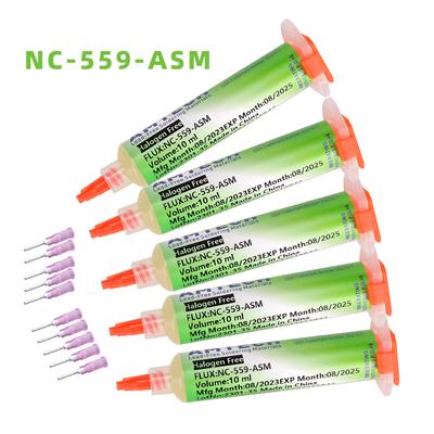 NC-559-ASM BGA PCB No-Clean паста для пайки усовершенствованная масляная флюсовая смазка 10 см3 паяльная ремонтная паста