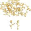 Copper Rose Flower Charms Pendants DIY For Women Earring Making Supplies