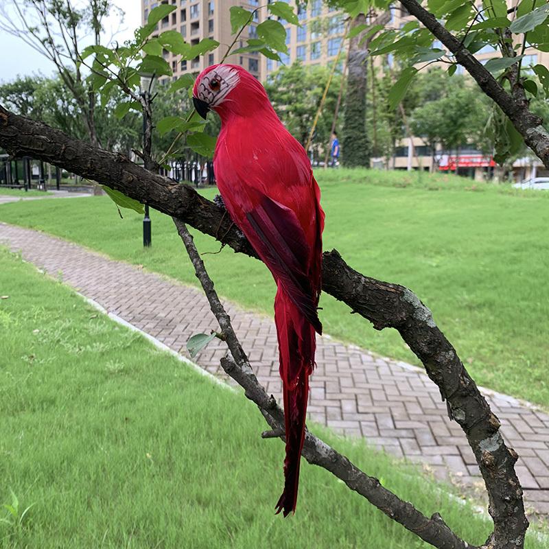 Simulation Parrot Garden Decoration Creative Lawn Figurine Ornament Animal Bird Outdoor Garden Party Prop Decoration