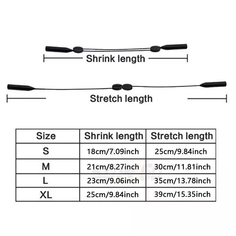Универсальный регулируемый фиксатор для очков, подходит для спортивных солнцезащитных очков, унисекс-ремень, держатель для защитных очков, противоскользящий шнурок