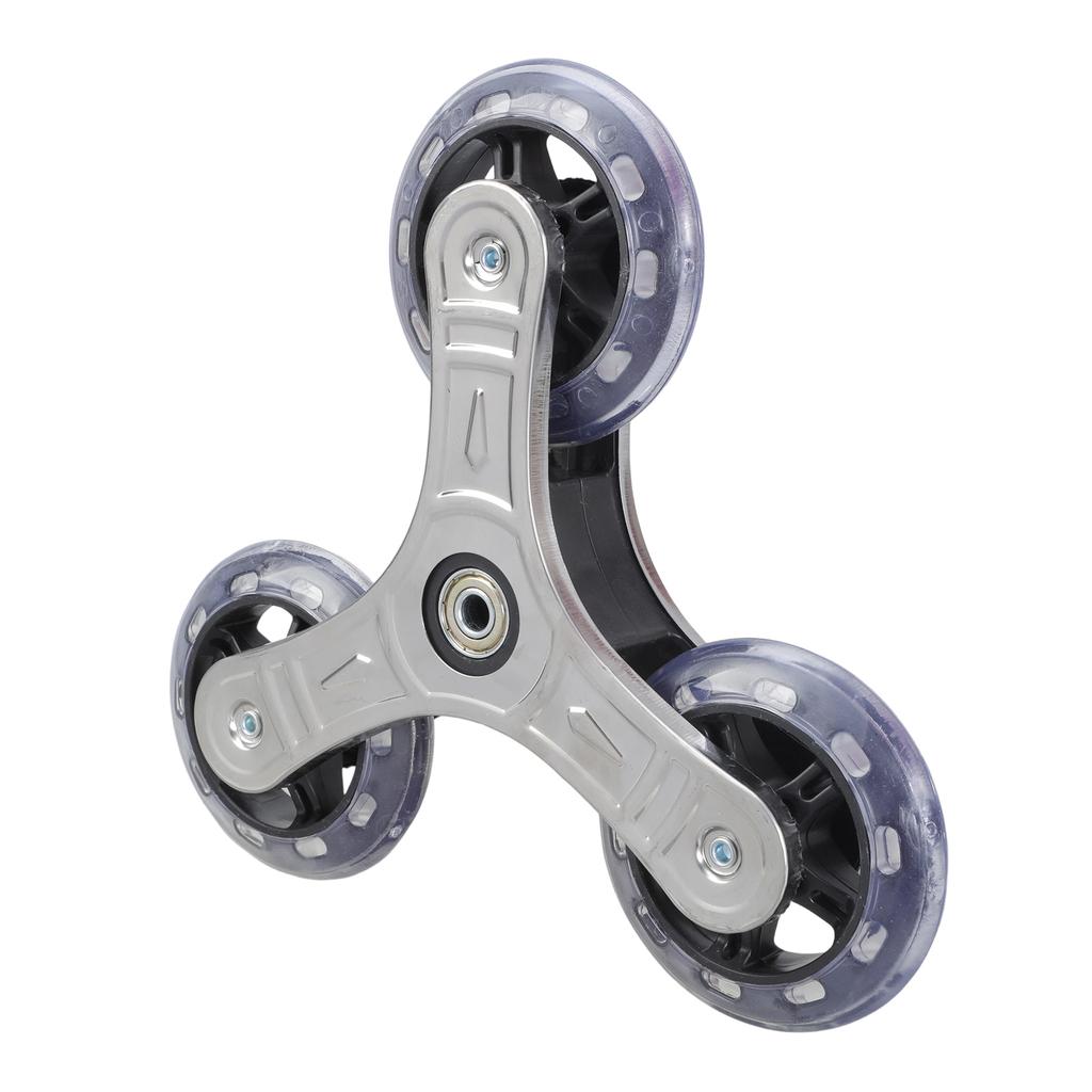 2pcs Stair Climbing Wheels Foldable Replacement Triangular Designs Stair Climber Wheels for Shopping & Laundry Cart