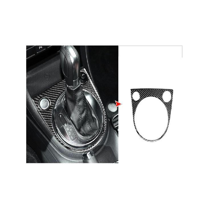 Автомобильные аксессуары, внутренняя панель из углеродного волокна, подъемная панель, черные наклейки, декоративные для Volkswagen VW Beetle