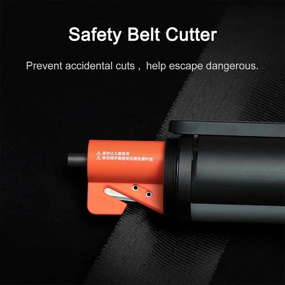 Xiaomi Multi-functional LED Flashlight Zoomable Ultra Bright Torch Window Breaker Safety Belt Cutter Car Emergency Light 3100mAh