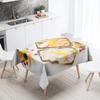 Breakfast Gourmet Printed Tablecloth Stain Resistant Waterproof Rectangular  Kitchen Table Decoration Home Decor