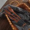 3PCS Wooden Flatware Set Wooden Portable Set Chopsticks Spoon Fork Tableware For Porridge, Soup, Coffee, Cereal, Noodles Parts