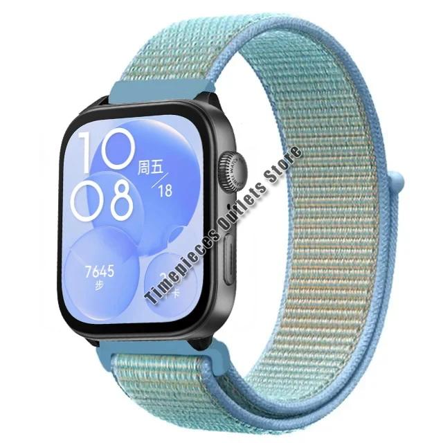 Нейлоновый ремешок-петля для Huawei Watch Fit 3 Sport, дышащий сменный браслет, браслет для Huawei Watch Fit 3, аксессуары для ремня