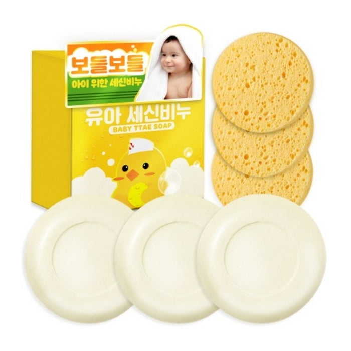 Мыло Paul Medison Kids Baby Ttae 100 г + губка для ванн 1 компл./3 компл./5 компл.