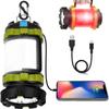 Camping Lantern Rechargeable Capacity Power Bank Camping Flashlight Waterproof Led Portable Camping Lamp Torch Flash Light