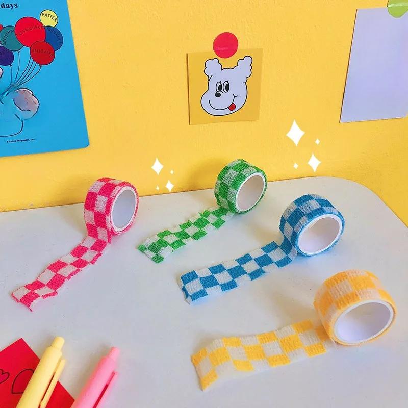 Милый мультфильм дети палец эластичный бинт студенты пишут противоизносный самоклеящийся защитный кончик пальца ткань палец лента