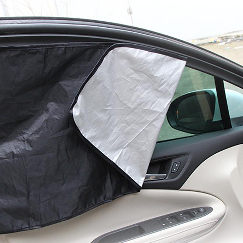 1 Pair Universal Car Magnetic Sunshade Car Curtains Car Windshield Sun Shield Cover Double Sides Car Window Sun Shade