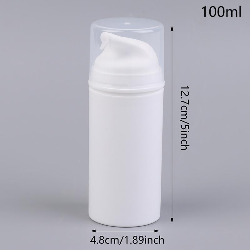 Refillable Empty Pump Bottles Plastic Mini Lotion Vacuum Cosmetic Containers Travel Emulsion Dispenser 35/50/75/100/150/200g