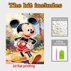 Disney Жемчужная живопись Микки Маус Домашний настенный декор Искусство и поделки Ручная работа Сделай сам Подарок для взрослых/начинающих Креативный декор для дома Безрамная картина на холсте