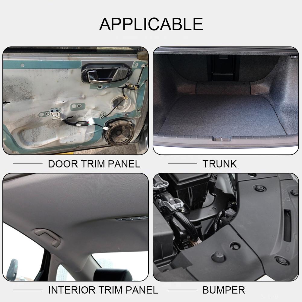 100 шт./60 шт. черно-белые 7,8 мм пластиковые универсальные заклепки для салона автомобиля, крепежные зажимы, аксессуары #4505010003