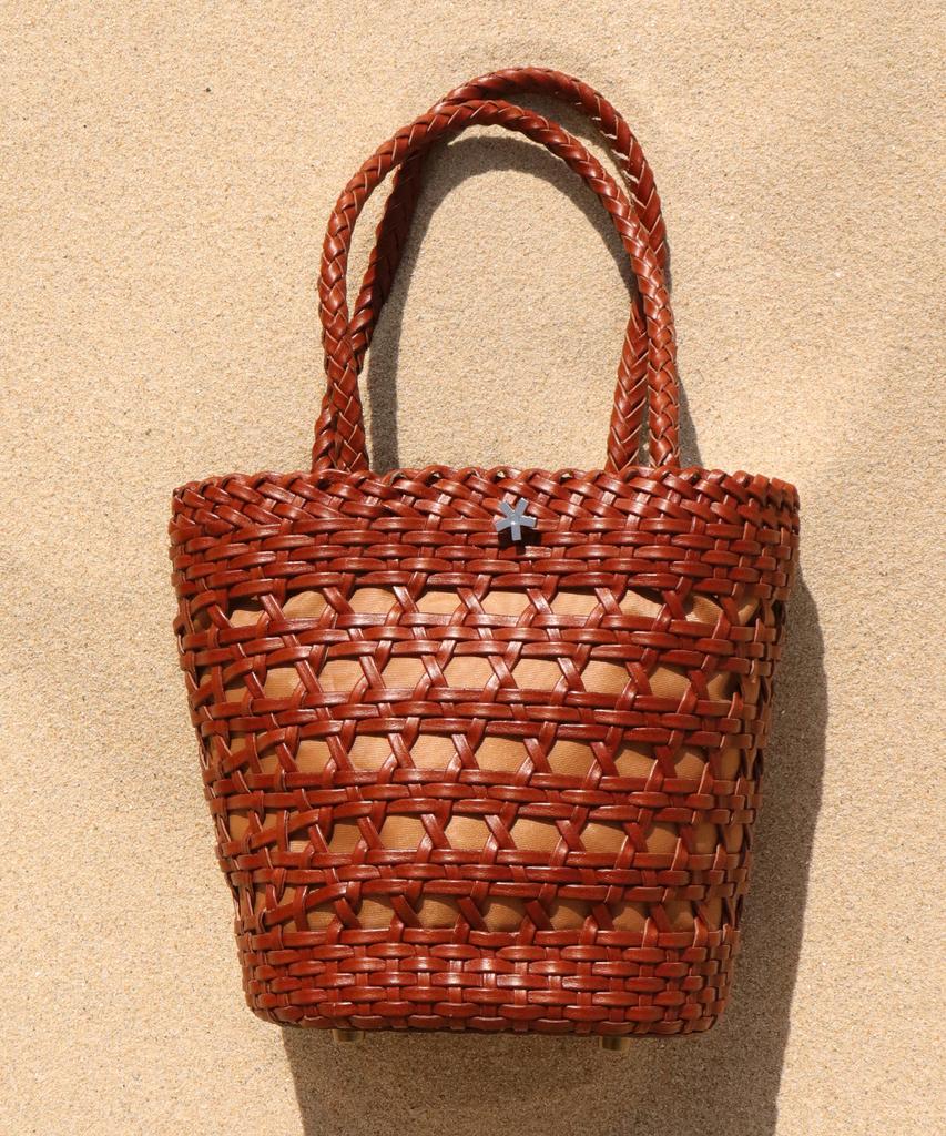 Elke Bloem Lagos Brown Leather Tote Bag