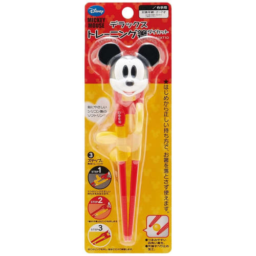 Skater DX Training Chopsticks for Kids, 14cm, Mickey Mouse Disney Design, ADXT1