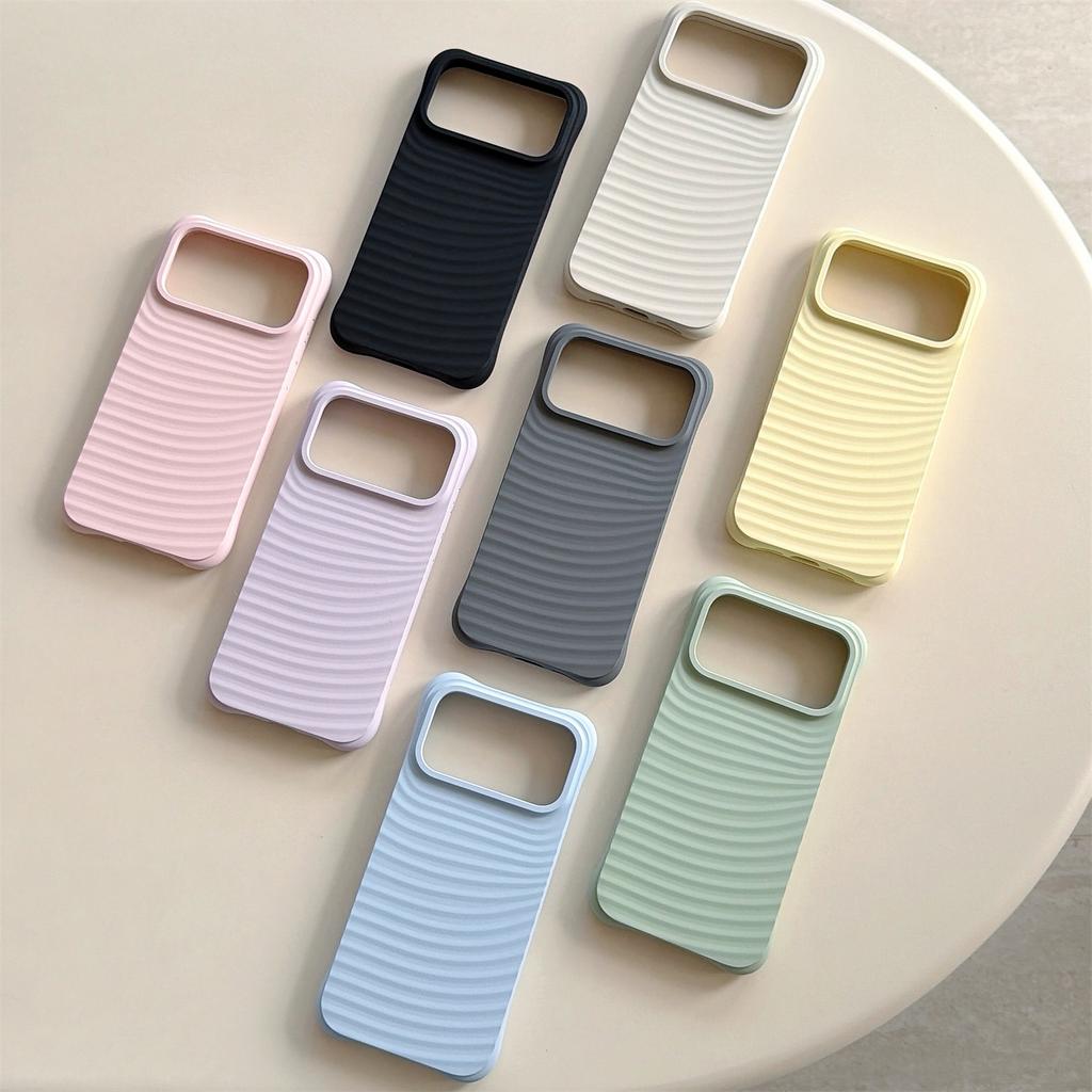 Чехол для iPhone 17 Pro Max с рисунком волны, из жидкого силикона, противоударный чехол для телефона