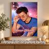 Harry Styles Custom Name Text 5D Diamond Painting Kit DIY Full Drill Diamond Art Decoration