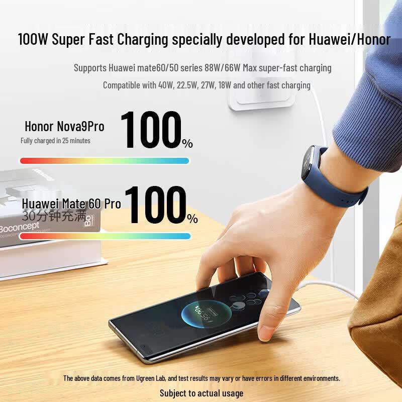 Ugreen Кабель USB-A на Type-C для сверхбыстрой зарядки 100 Вт 6 А