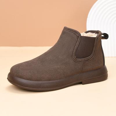 Crestar Зимние Меховые Снежные Ботинки для Женщин Уличные Теплые Удобные Пушистые Хлопковые Туфли Модные Плюшевые Женские Ботинки Пушистые Домашние Тапочки