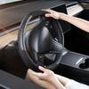 Для Tesla Руль Чехол Модель 3/Y Замша Углеродное волокно Ультратонкий Пот Впитывающий Специальный Руль Автомобильные Аксессуары